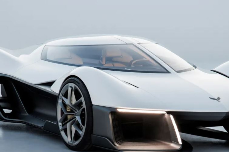 Nauja elektrinė „Corvette“ koncepcija: Europos įkvėptas amerikietiškas raumenų automobilis