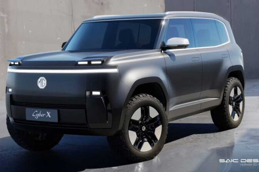 MG pristato futuristinį Cyber X koncepcinį elektromobilį: naujos kartos miesto visureigis