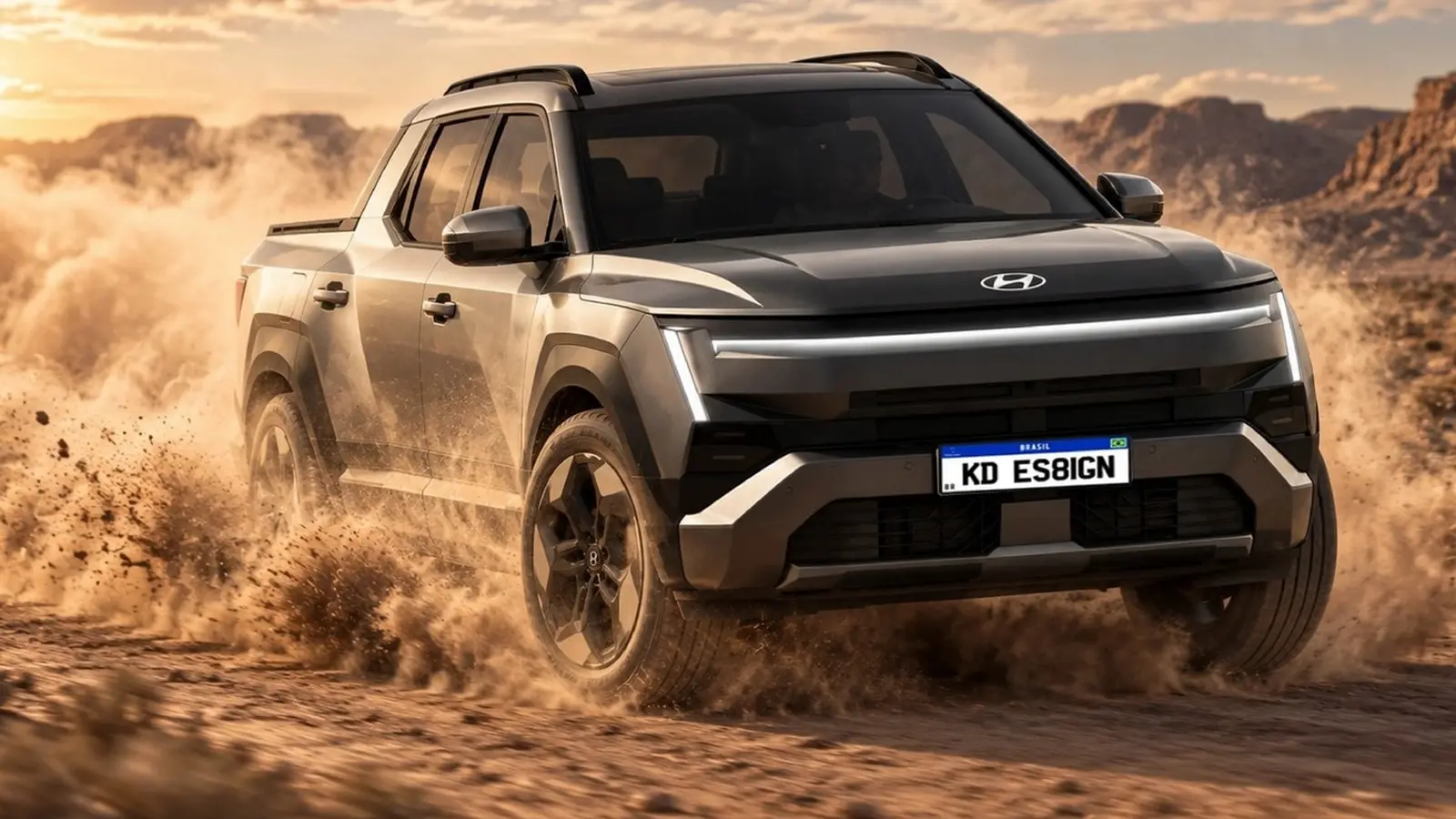 Hyundai Santa Cruz ateitis: vidutinio dydžio pikapas