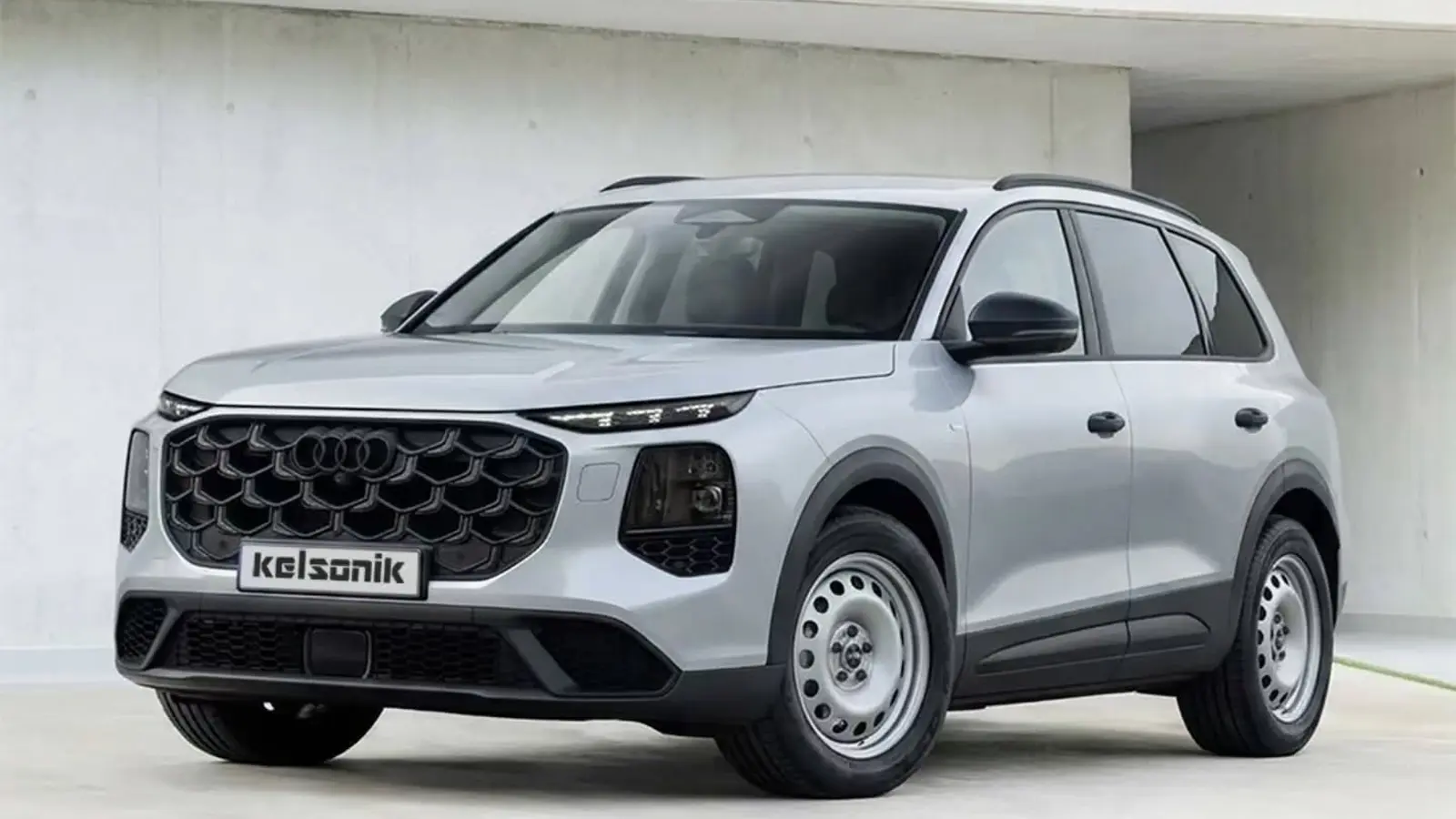 2027 m. Audi Q7 bazinė versija sukurta CGI vaizduose