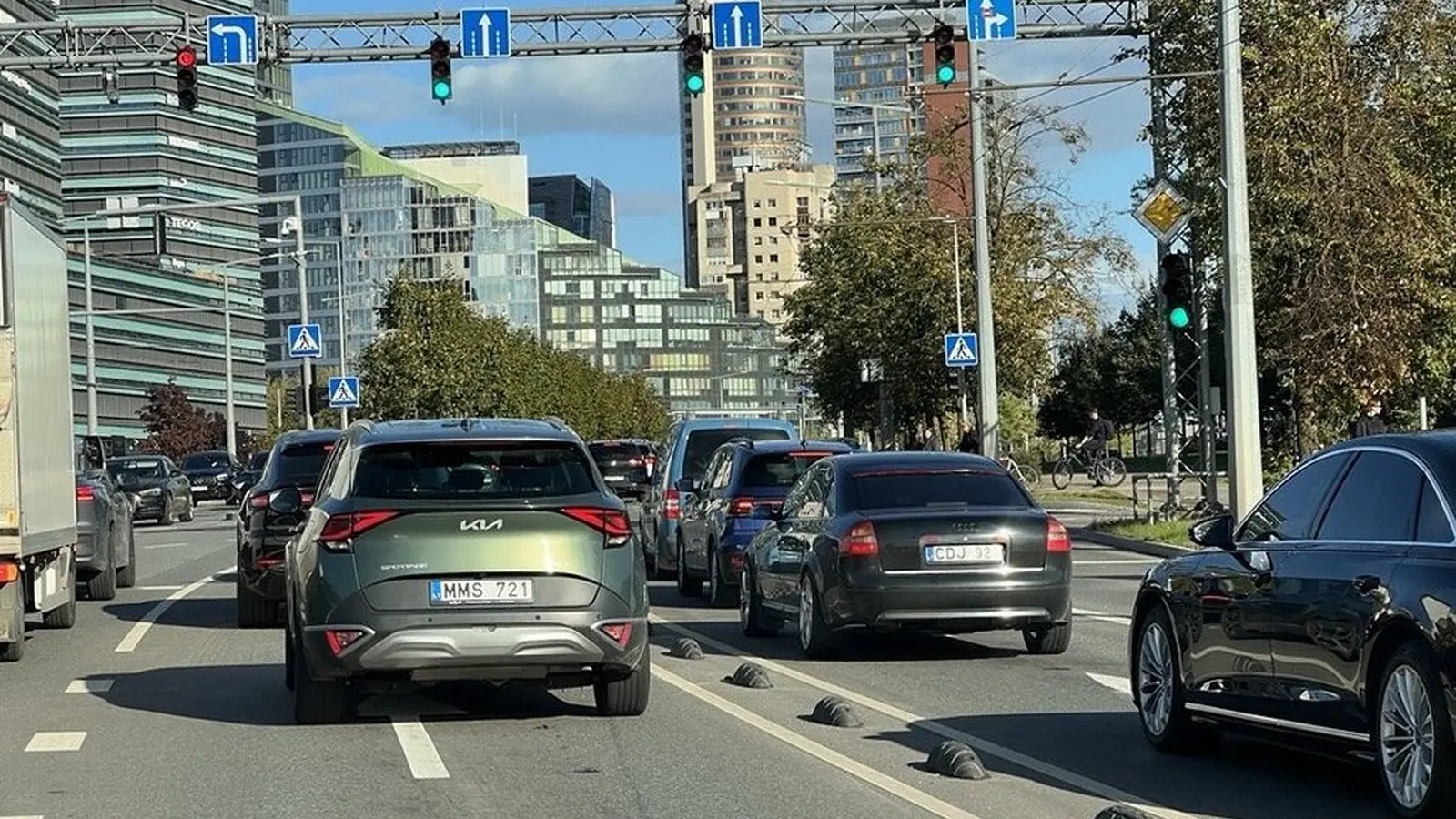 JUDU: rugsėjo pradžios spūstys Vilniuje nebuvo rekordinės