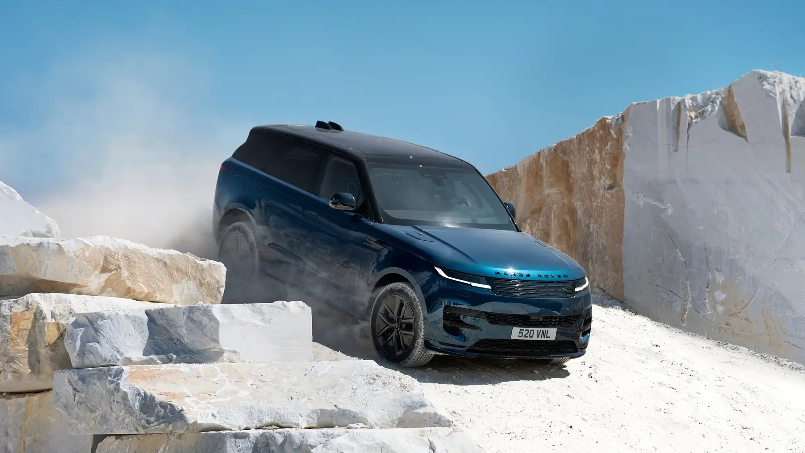 Range Rover Sport Electric: 542 AG ir ridos niuansai