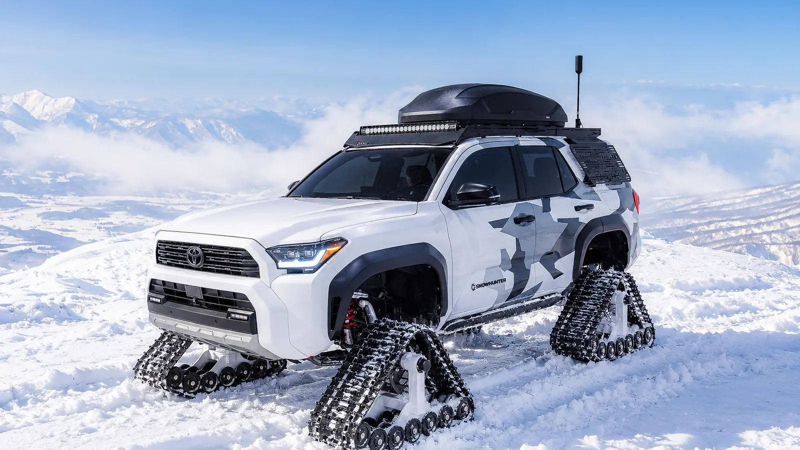Toyota Snowhunter: penki vikšriniai modeliai SEMA