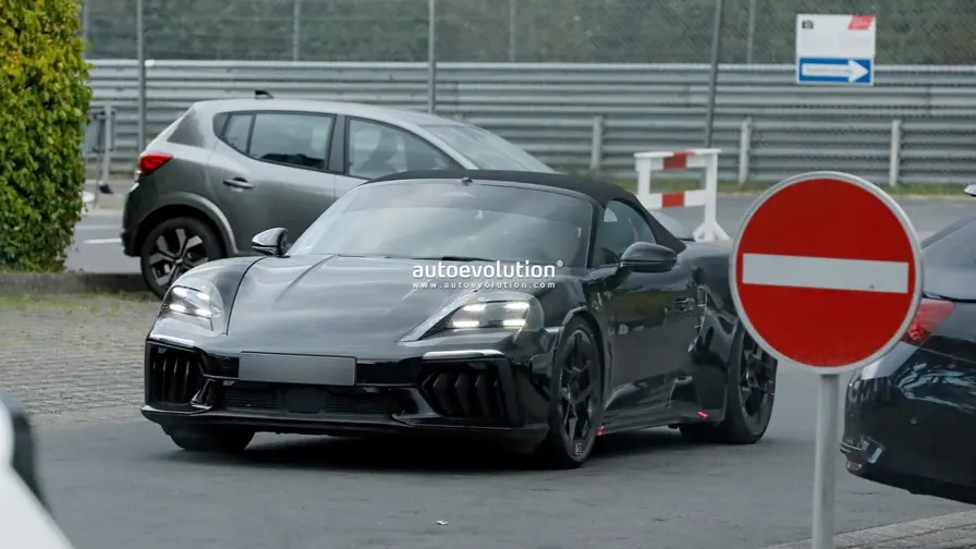 Porsche 718 Electric: mažiau maskuotės Niurburgringe