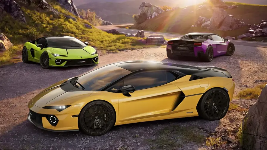 Lamborghini Temerario: dviejų spalvų Tetoonro dizainas